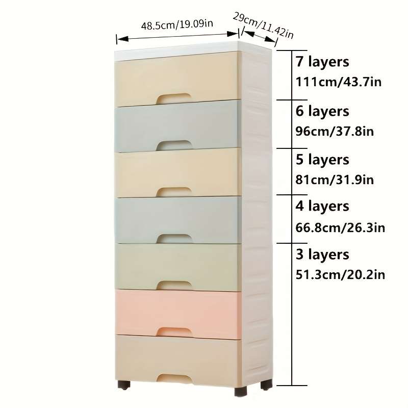 Storage And Organizationcolor Gradient Gray Model 7 Floors