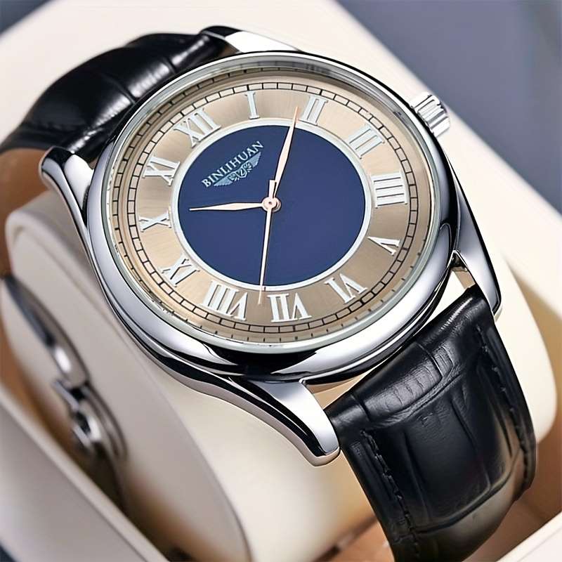 New Authentic Men Quartz Watch Classic High End Minimalist Design