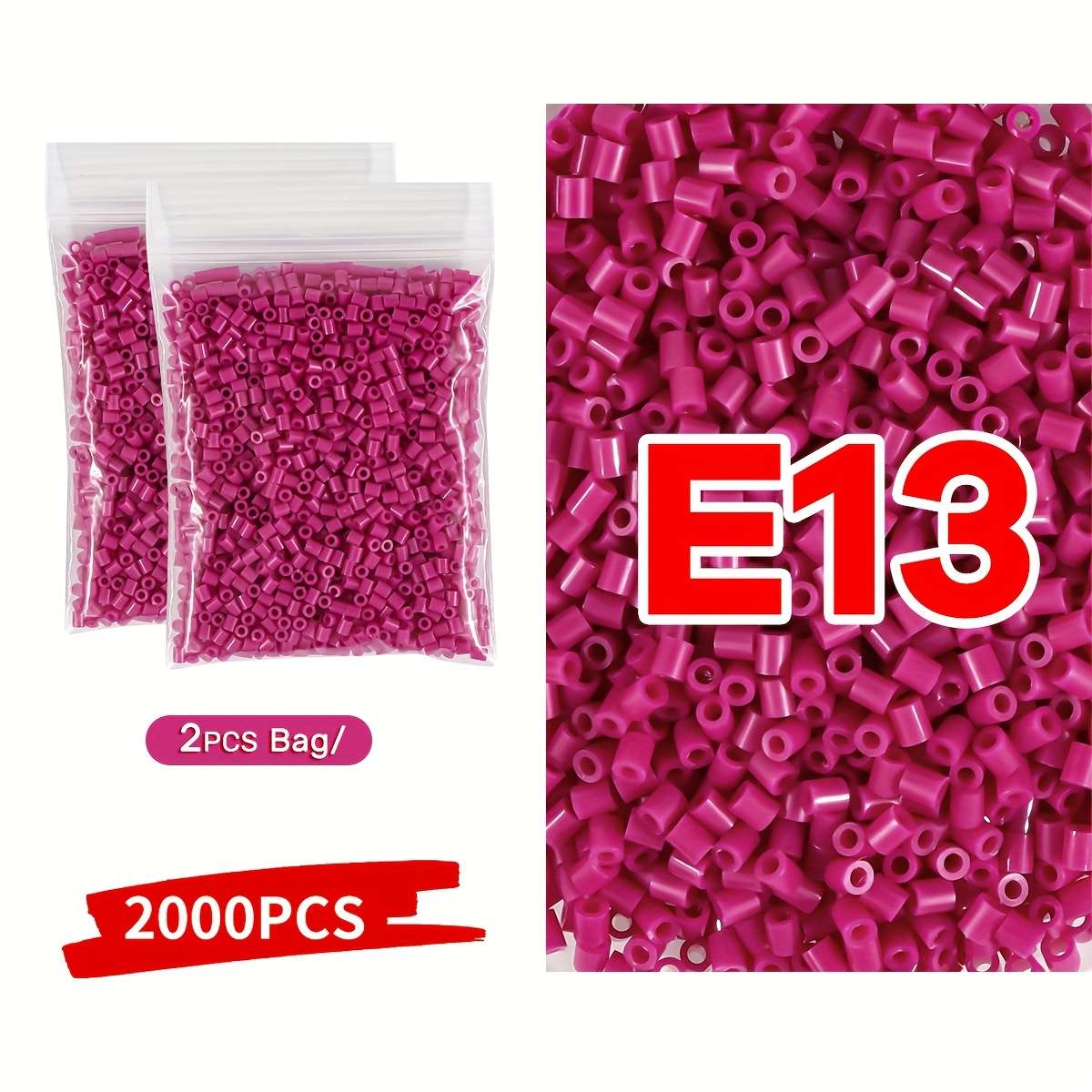 Perler Bead Set Pink Series E13