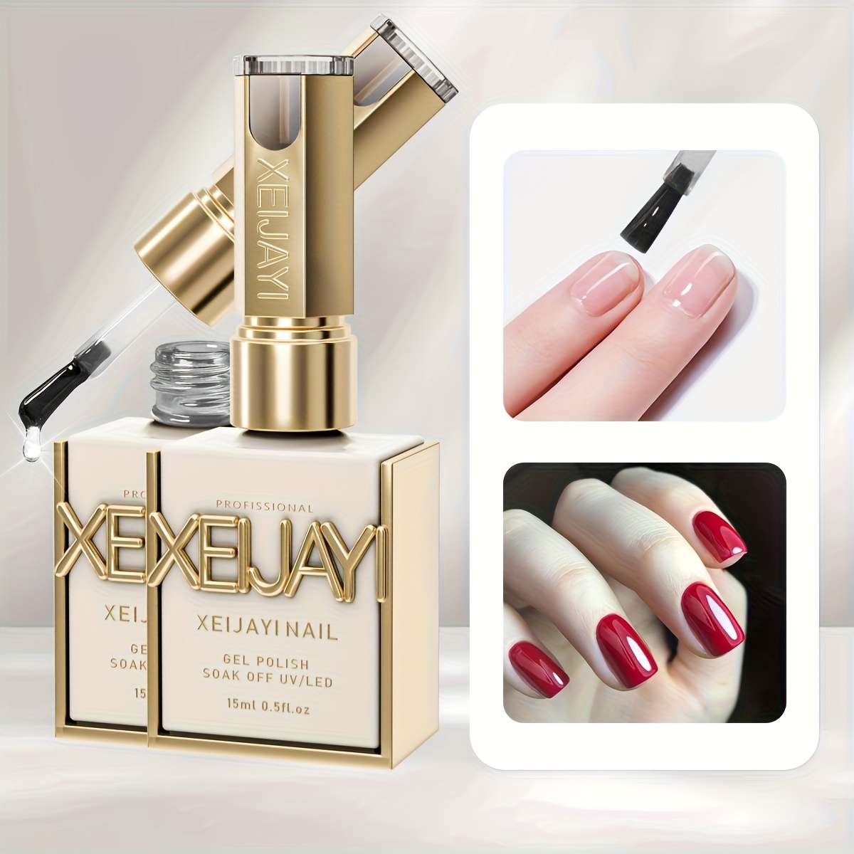 Nail Polish Color 2Pcs Primersealant