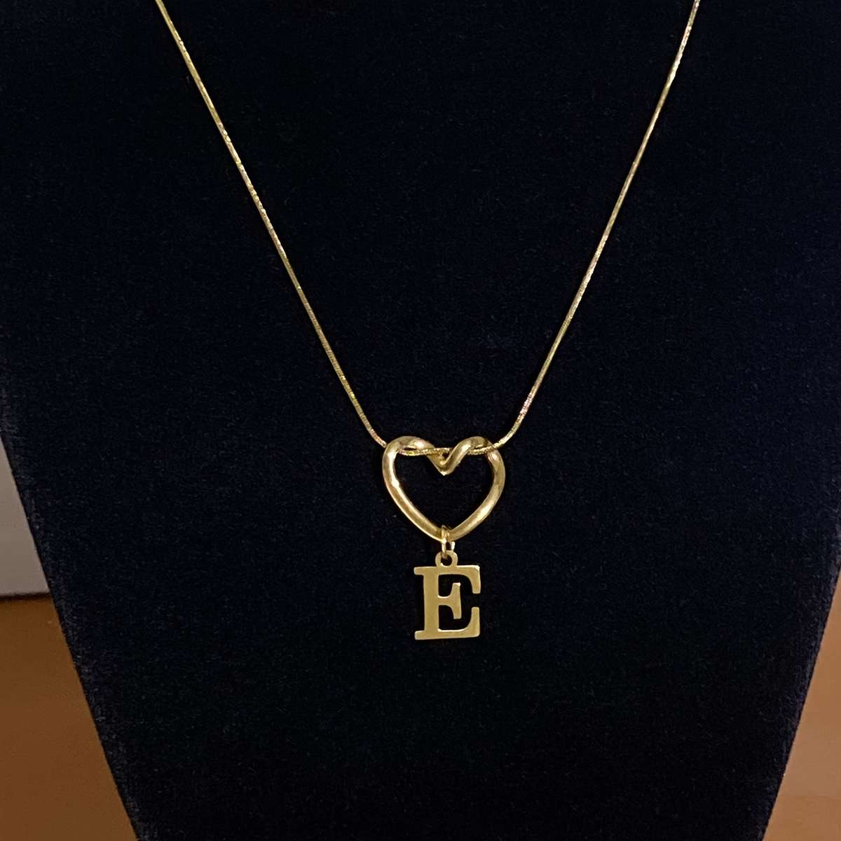 Handcrafted Plated Heart Shaped Pendant