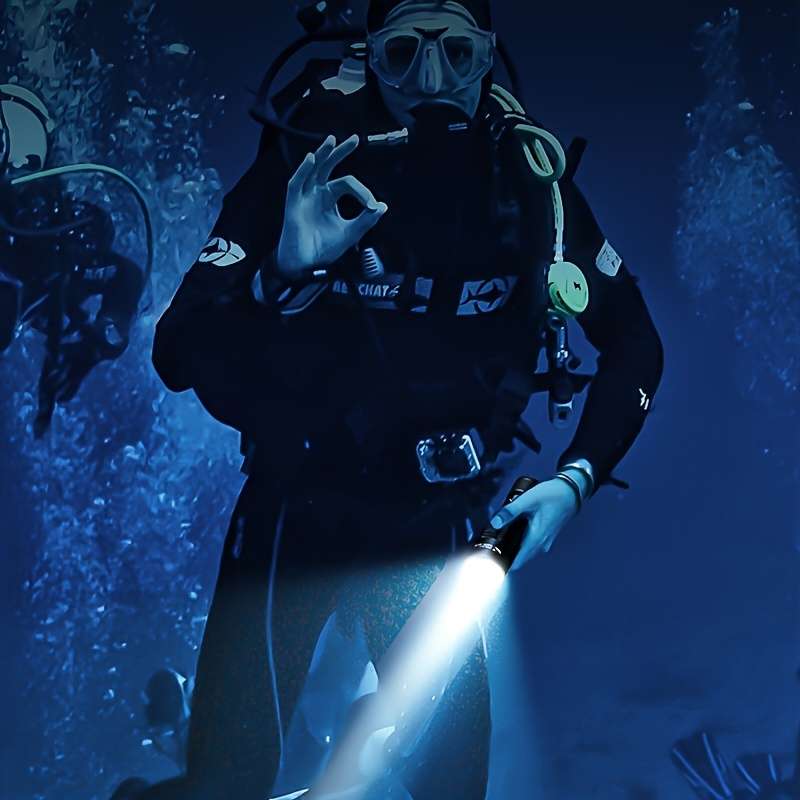 Efficient 1Pc Smiling Shark Dive Light Diving Flashlight Professional Reliable