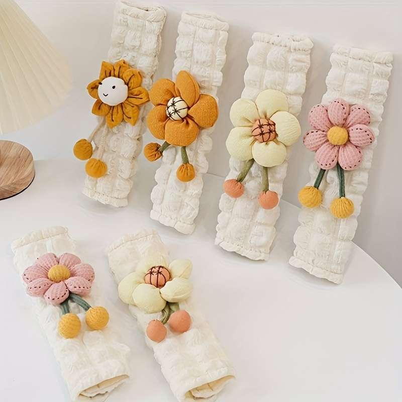 Car Seat Belt Covers Sunflower 2
