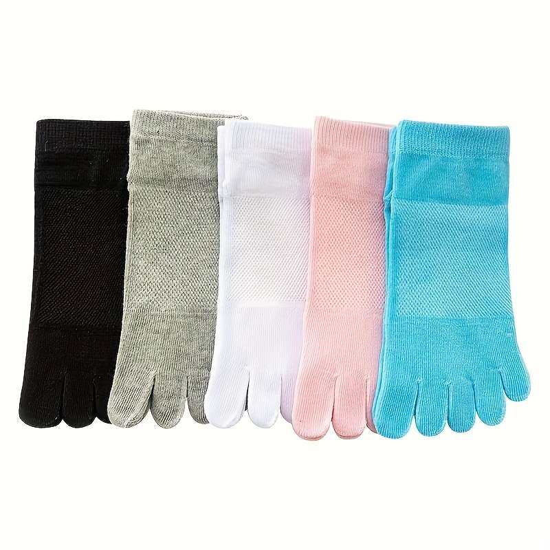 Women S Socks Color 5Pairs White Size Onesize