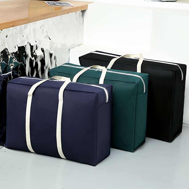 2Pcs Thick Hand Held Organizer Tote Tote Black Size L 2 Pcs
