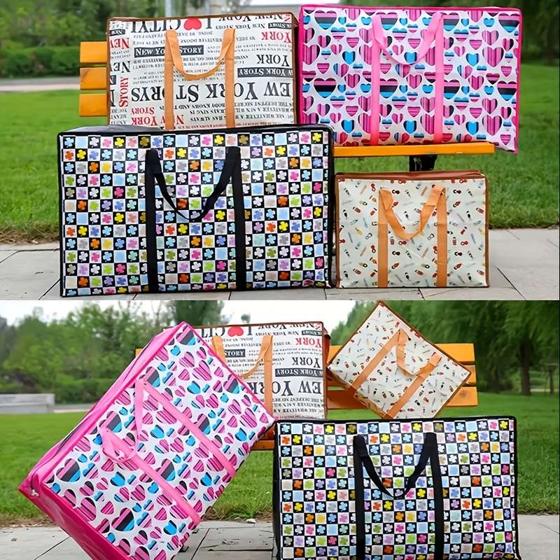 Elite One Extra Large Foldable Moving Bag Dustproof Quilt Storage Reinforced Han