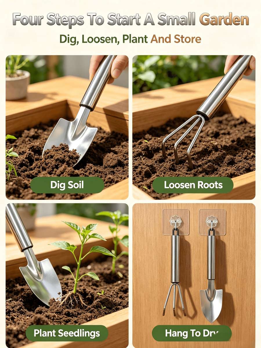 Garden Supplies Model 4Pcs Gardening Set