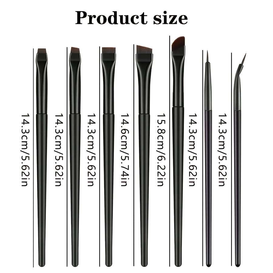 Makeup Brush Set Color 7Pcs All Black