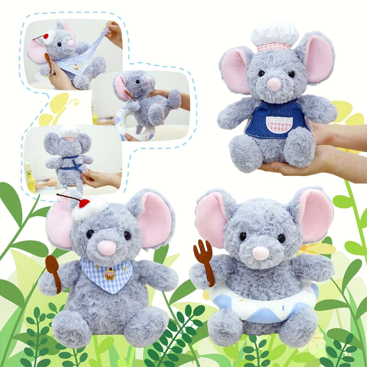 Plush Toyss Items Sweet Spoon Cooking Mouse