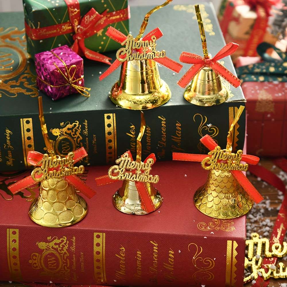 Christmas Decorations Items 6Pcs Cellular Bell 4.5Cm