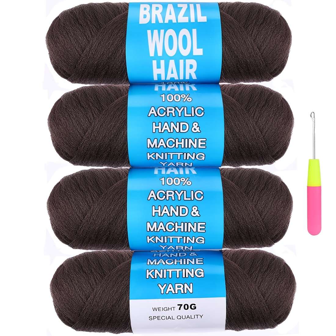 Hair Braiding Products Color 4Rollblack Hair Length20.32Cm