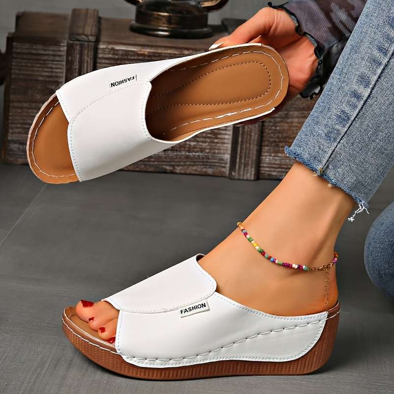 Ladies Summer Flip Flops White Uk 7