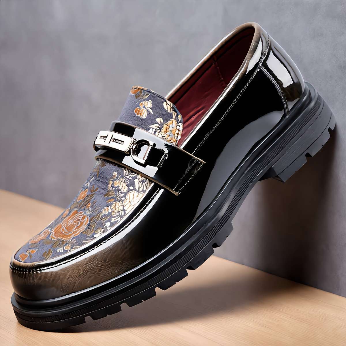 Mens Leather Shoes Color Red Sizeuk 6.5