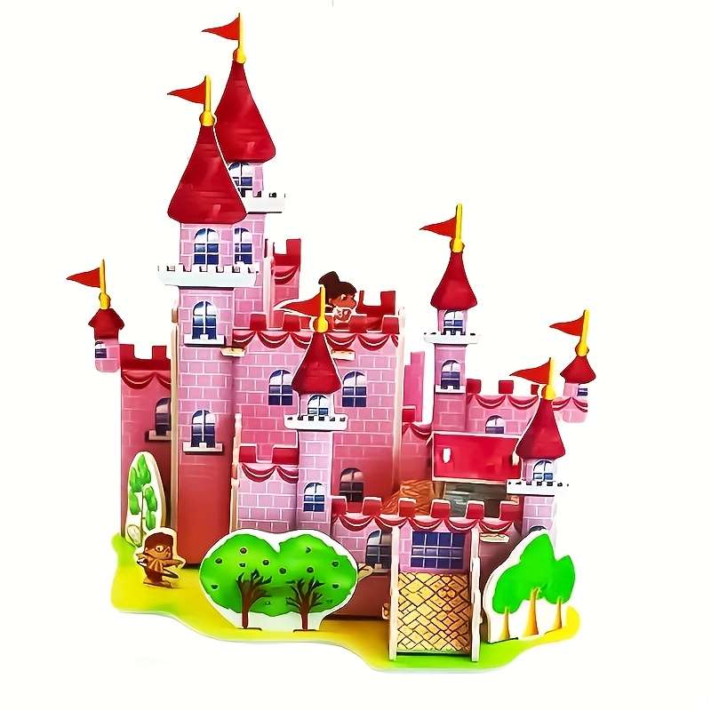3D Building Model Puzzle Set Style Farm