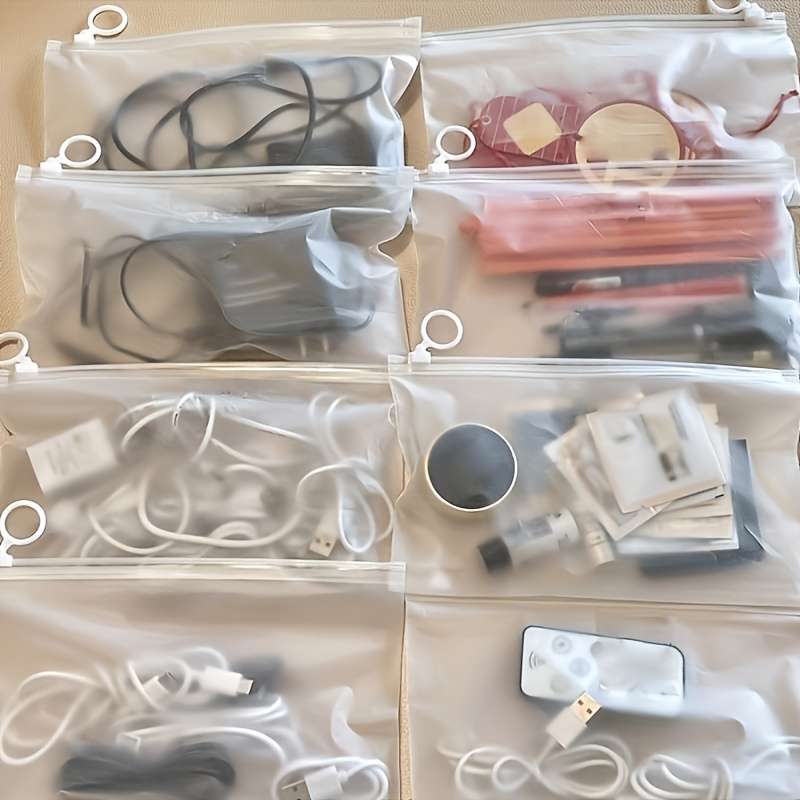 10 20 Reusable Matte Zipper Pouch Bags High Quality And