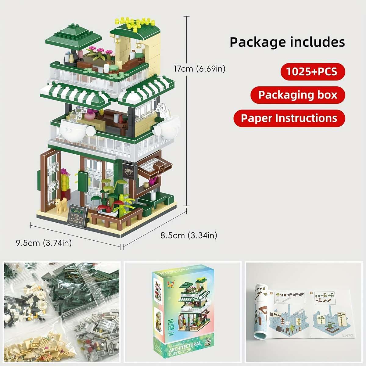 Building Toy Architectural Model Toy Set Model Cake Shop