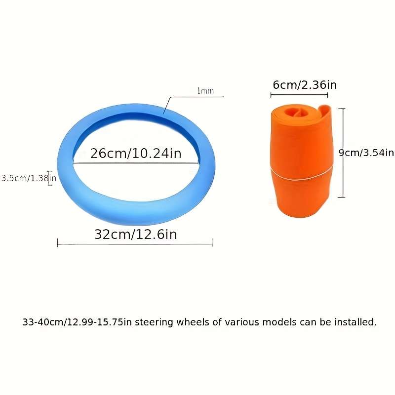 Car Steering Wheel Cover Black