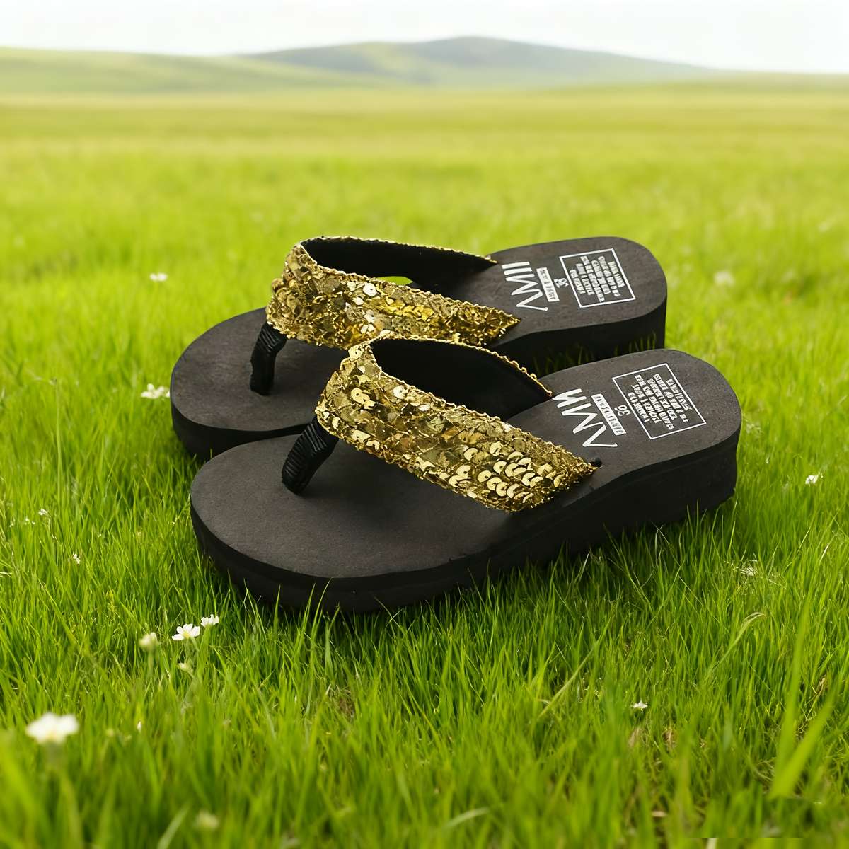 Ladies Summer Flip Flops Black Uk 3.5