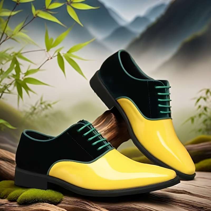 Mens Leather Shoes Color Black Sizeuk 5