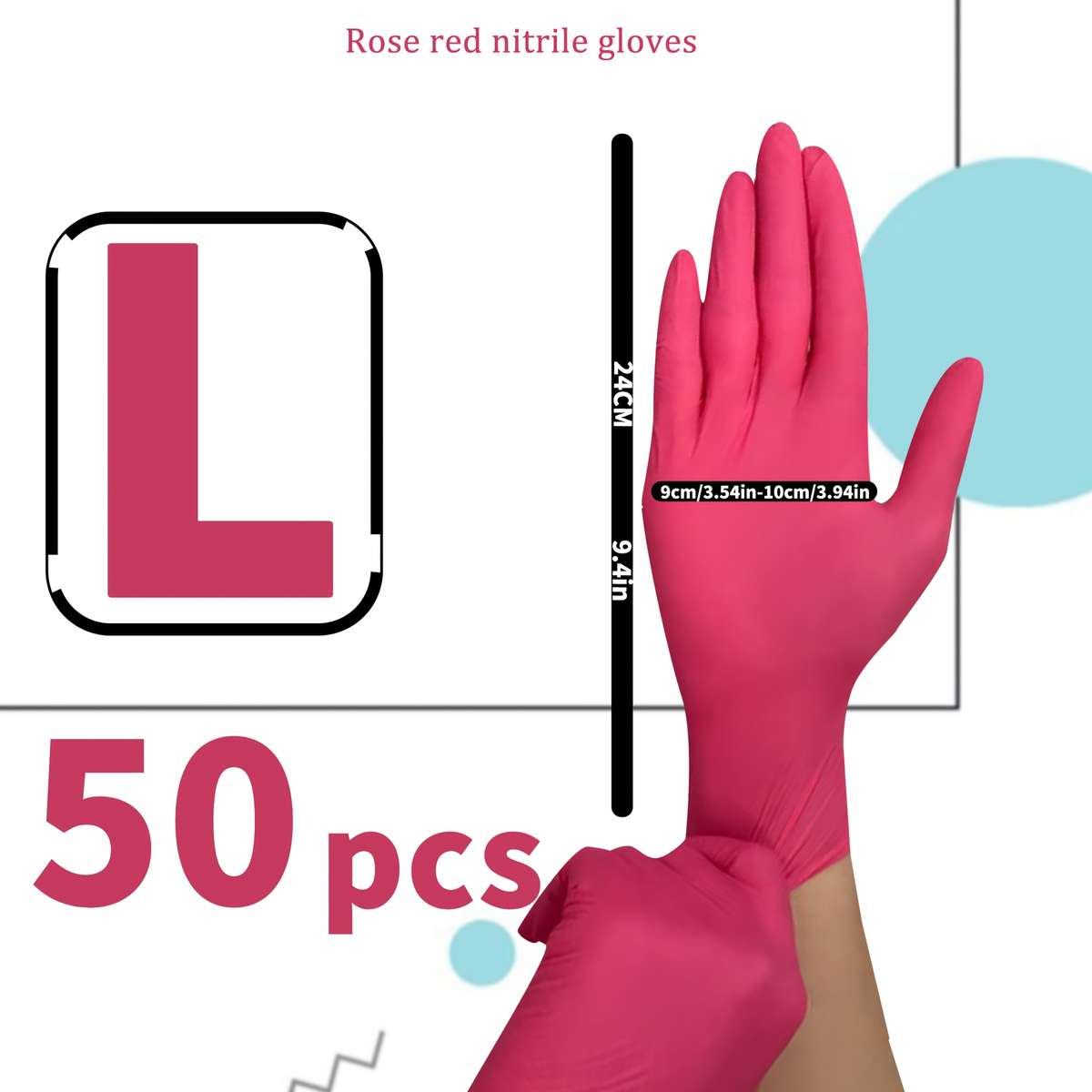 50pcs Size M Household Cleaning Gloves