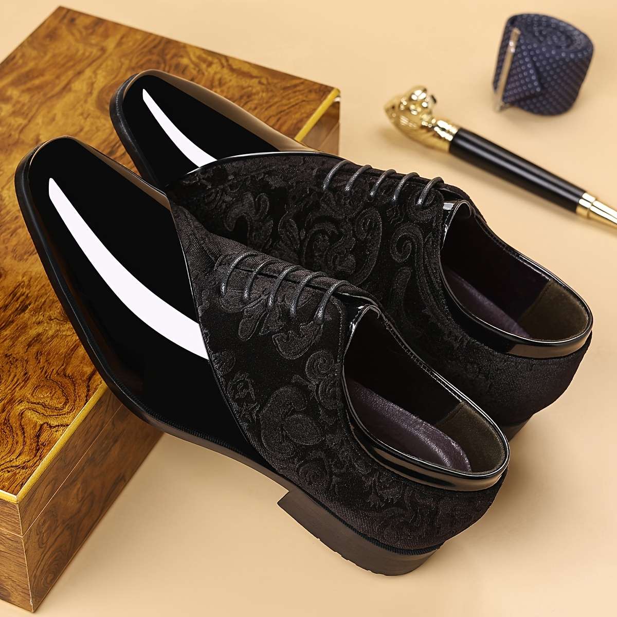 Mens Leather Shoes Color Black Sizeuk 10.5