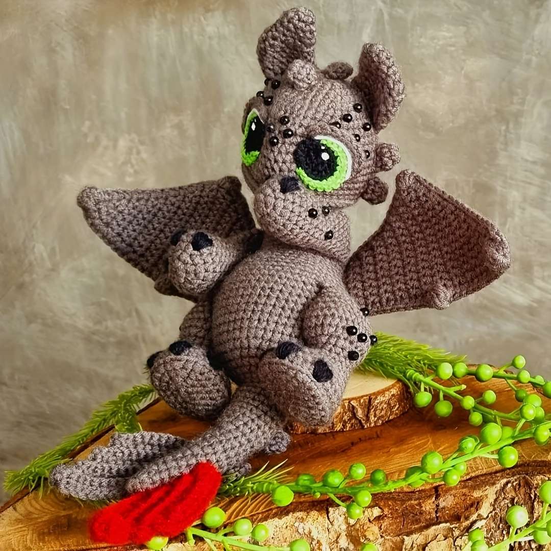 Plush Toyss Style Black Dragon