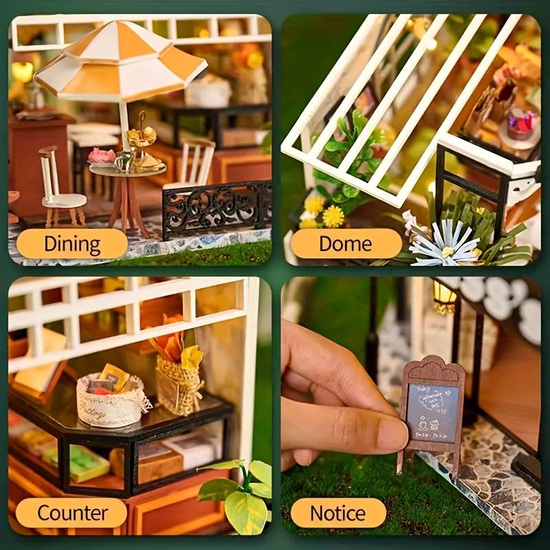 Building Toy Architectural Model Toy Set Model Simple Tea Room