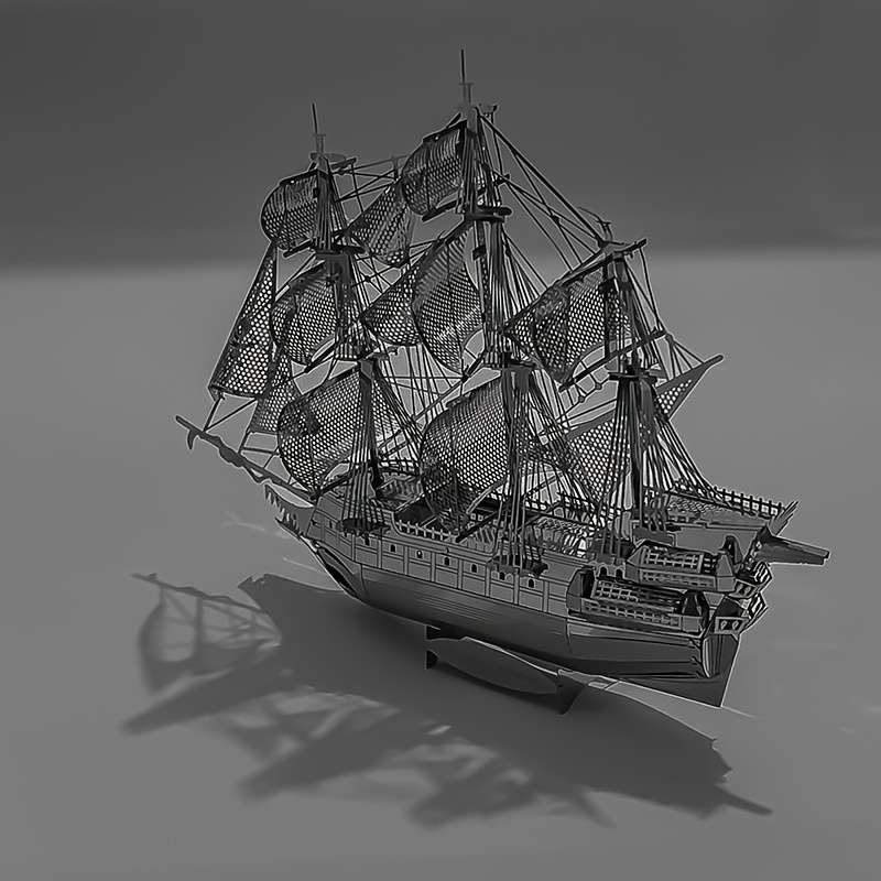 3D Jigsaw Puzzle Model Ship Items Soaring Dutchman Metal Puzzle
