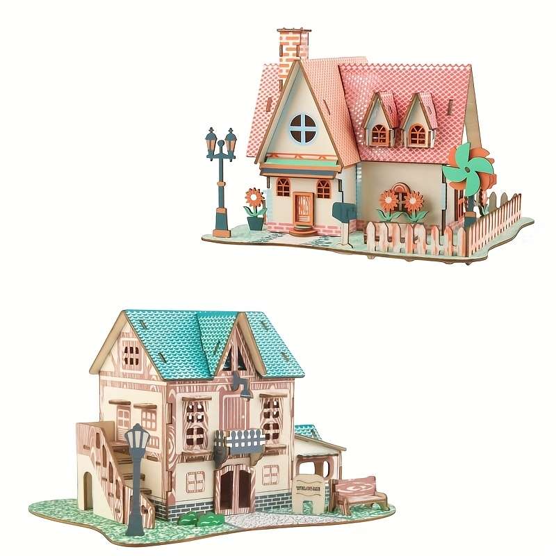 Building Toy Architectural Model Toy Set Style 2Pcs Set  Type B