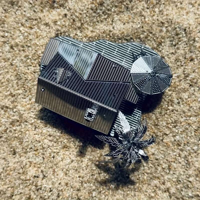 Building Toy Architectural Model Toy Set Style Beach Huts