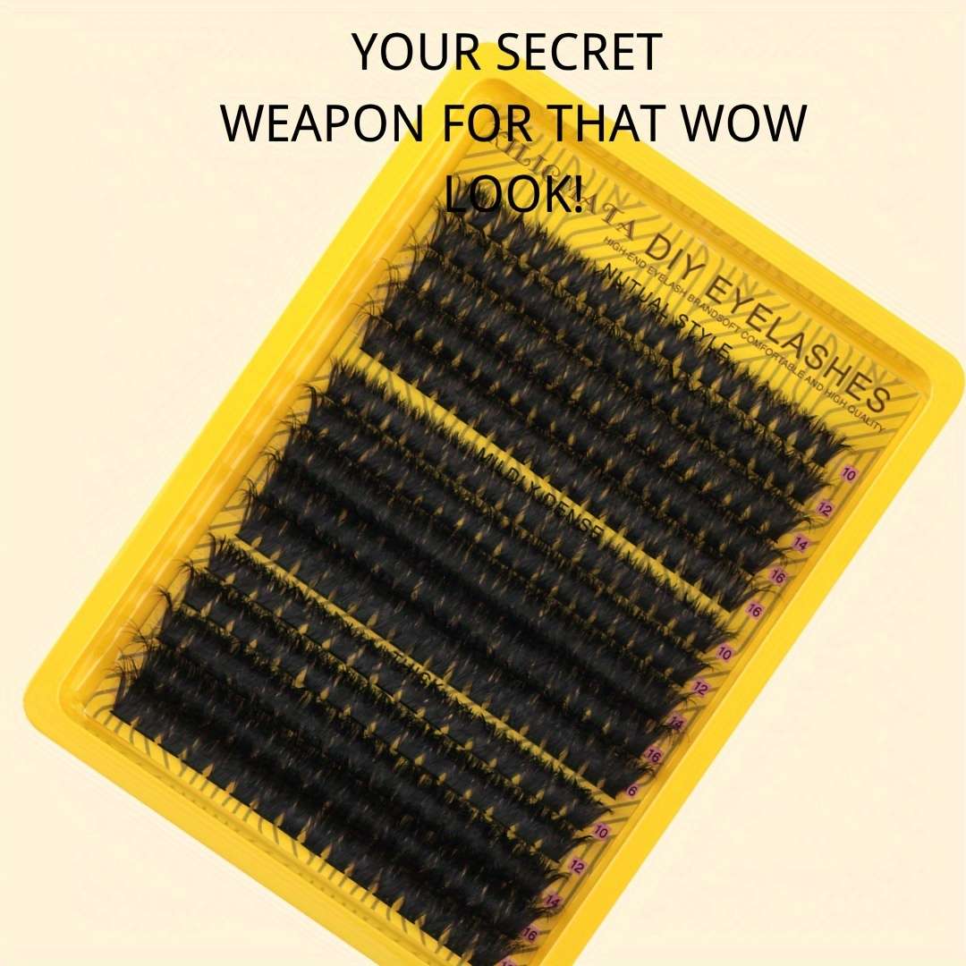 280pcs Natural Fluffy Mink Lashes Model 7 Row 60d 07mm