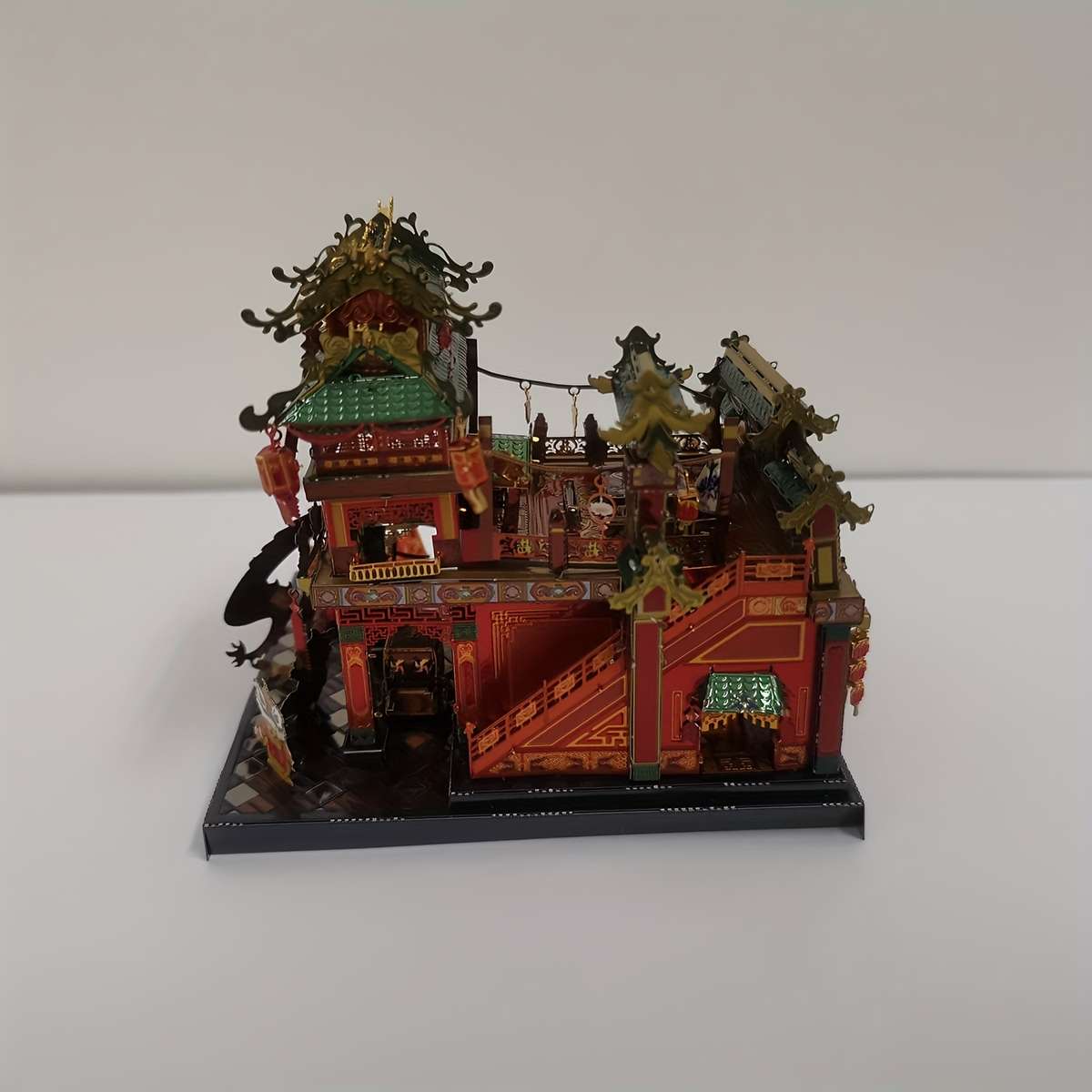 3D Building Model Puzzle Set Items Restaurant