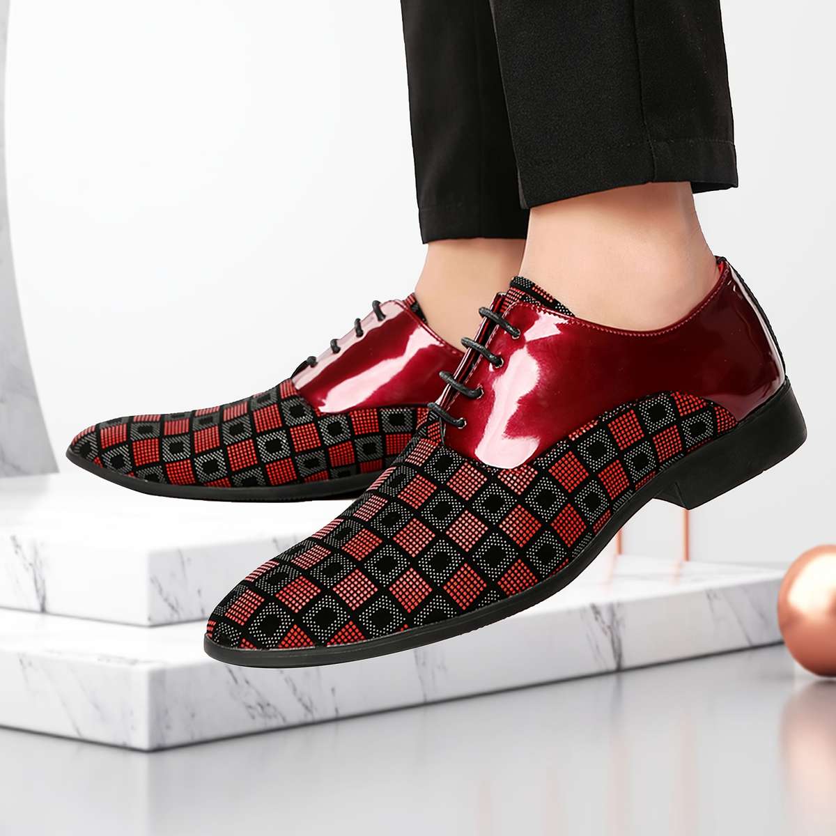 Mens Leather Shoes Color Blue Sizeuk 8