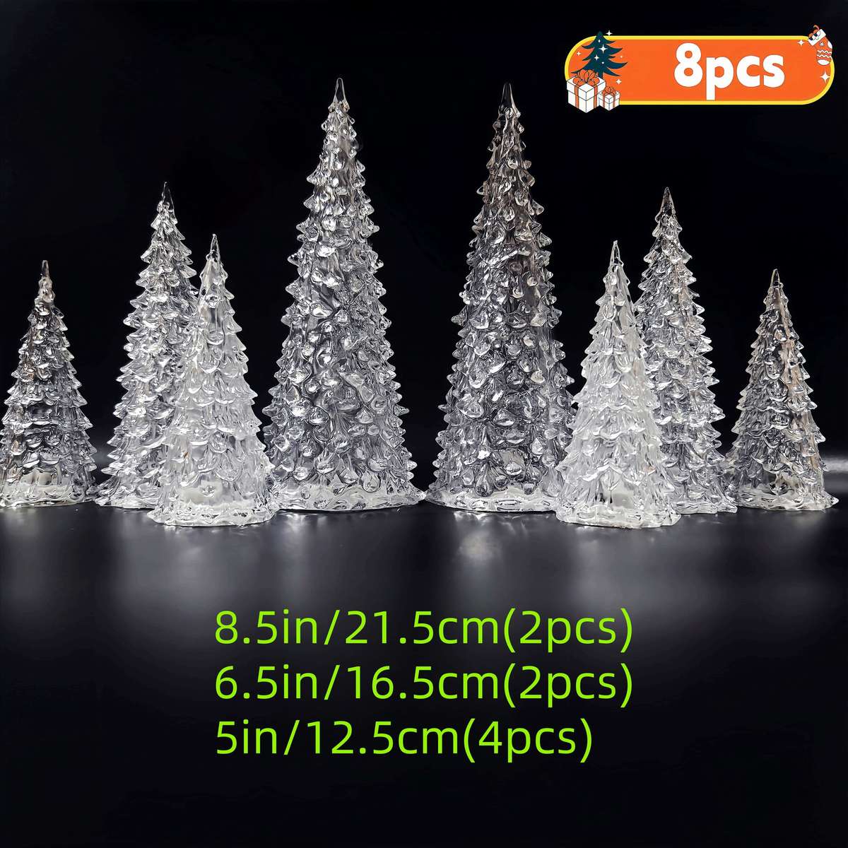 Christmas Lights 12.7Cm  4Pcs   Add  21.59Cm