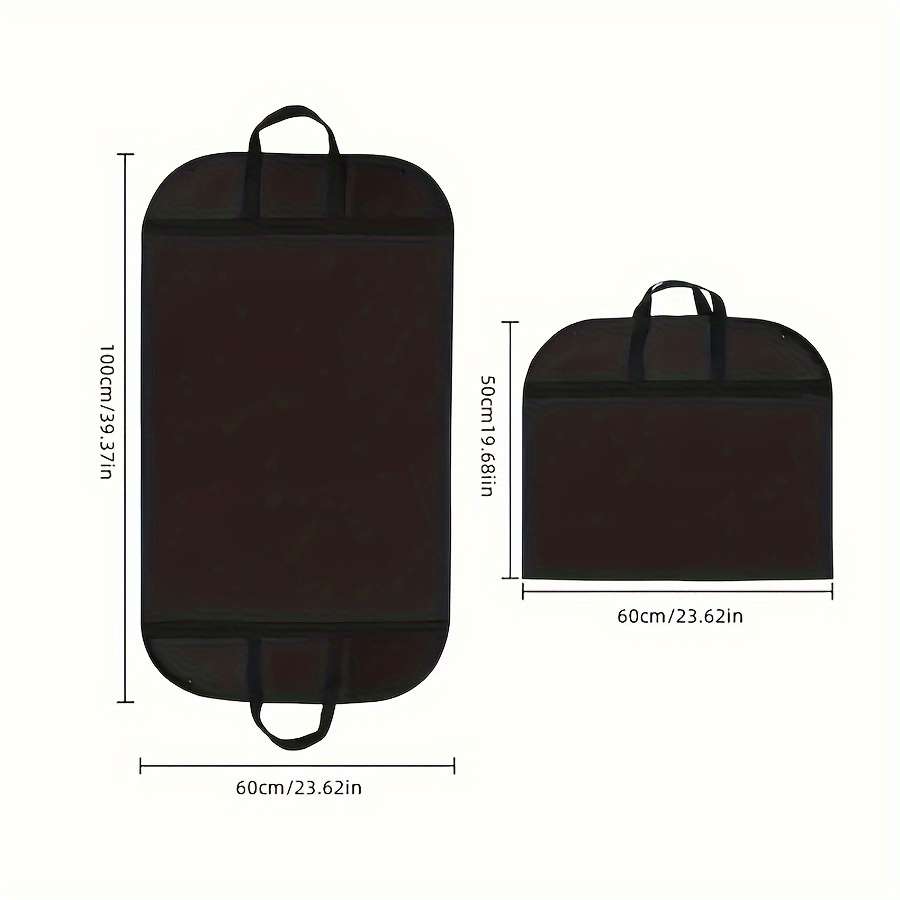 Clothing Dust Bags Color 2Pcs Black