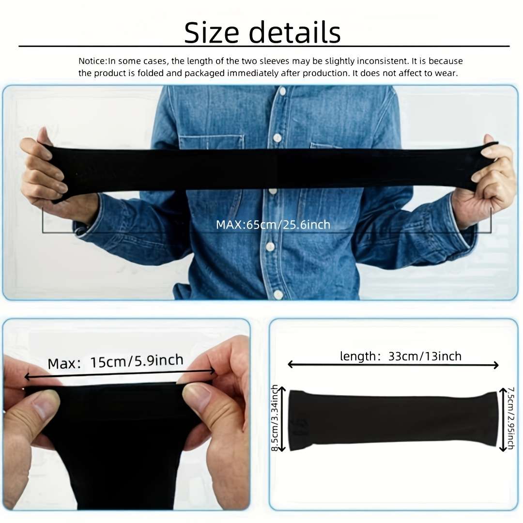 Sunscreen Sleeves Color 5 Pairs Of White