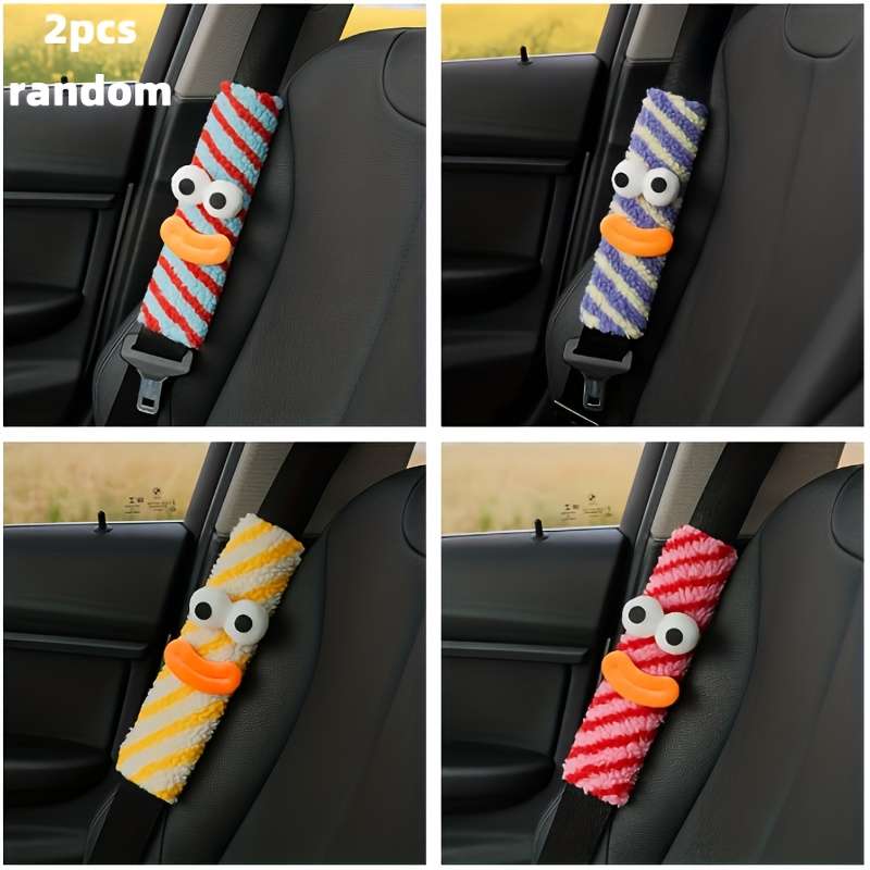 Car Seat Belt Covers 2Pcs Random Color