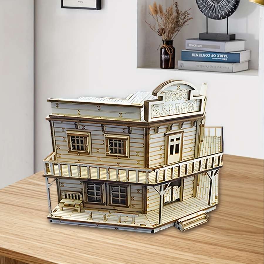 Building Toy Architectural Model Toy Set Material Wooden