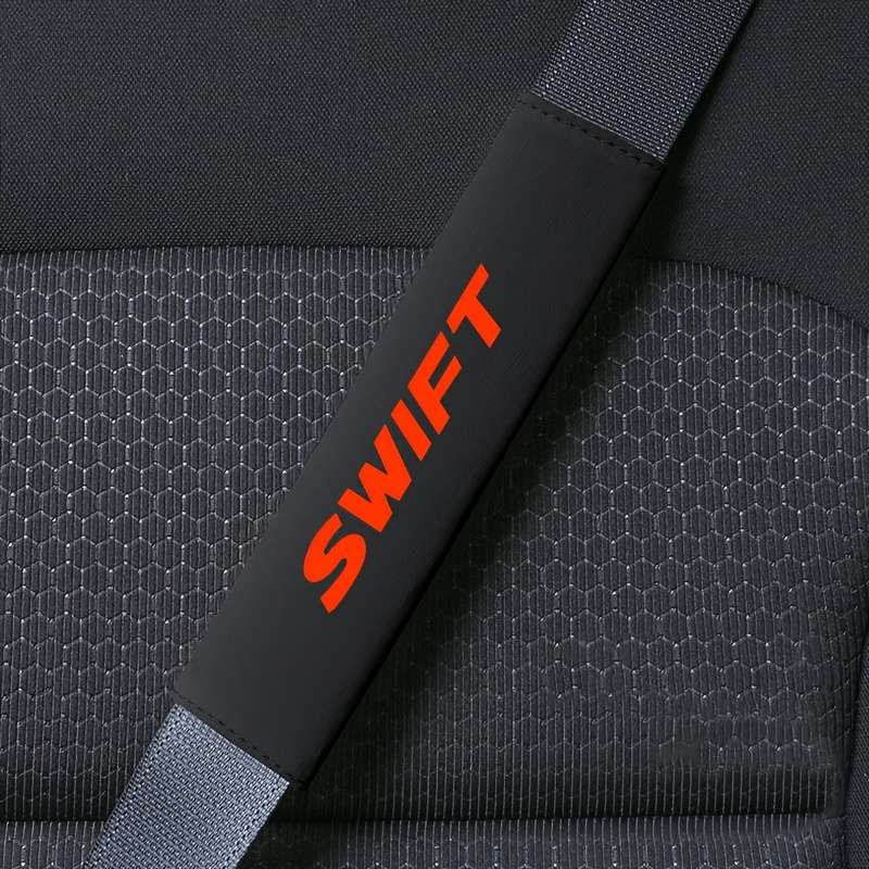 Car Seat Belt Covers White Swift Quantity 2Pcs