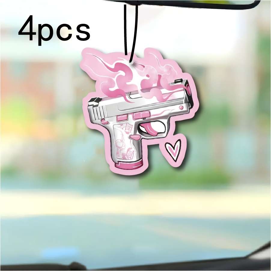 Car Interior Decor Color Pink 2Pcs