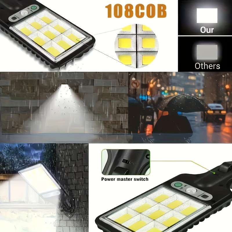 Black-2pcs Outdoor Solar Light