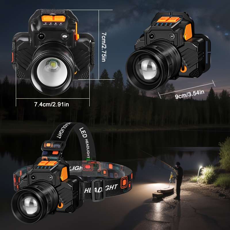 Headlamp Quantity 2Pcsbuiltin Battery