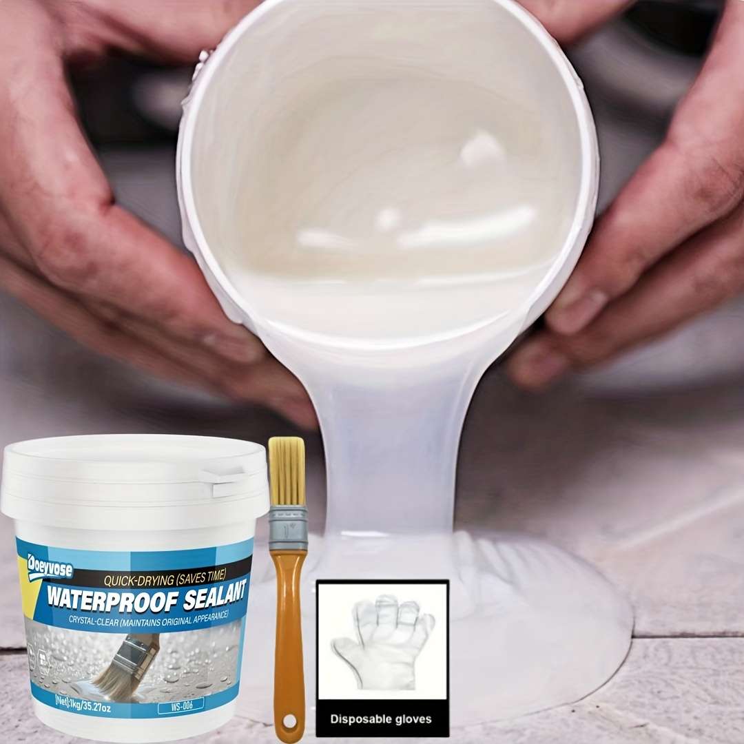 Waterproof Repair And Sealing Supplies Capacity 1Kg 35.27Oz Add Tools