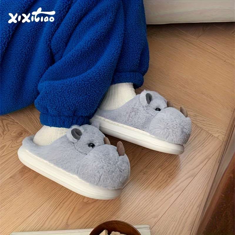 Cotton Slippers Color Grey Blue Sizeuk 1.5-2