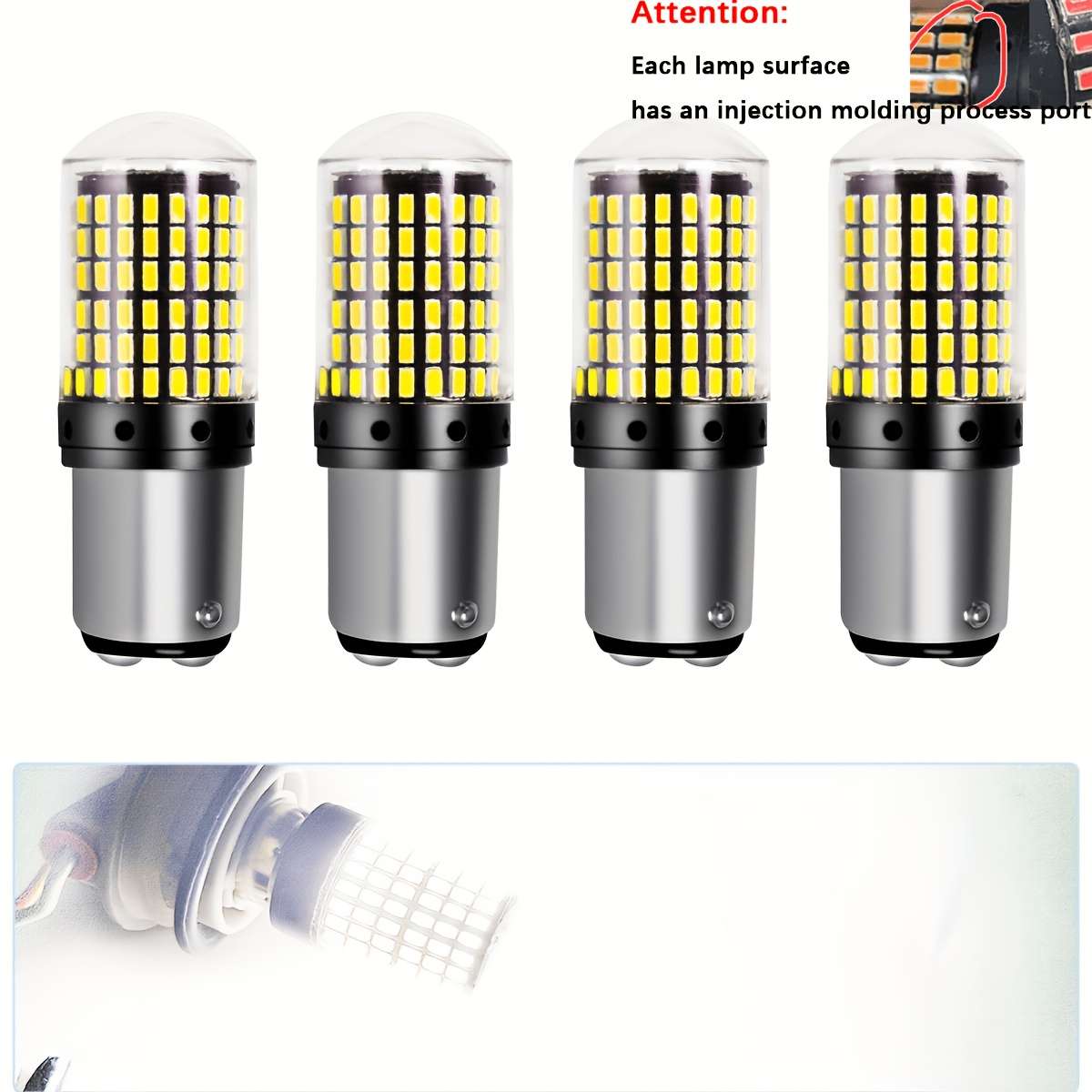 Car Lights Items 1157 Bay15D Red Quantity 4Pcs