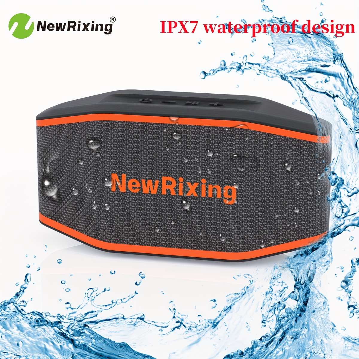 Deluxe Wireless Connectivity Support Newrixing Ipx7 Speaker, Portable For