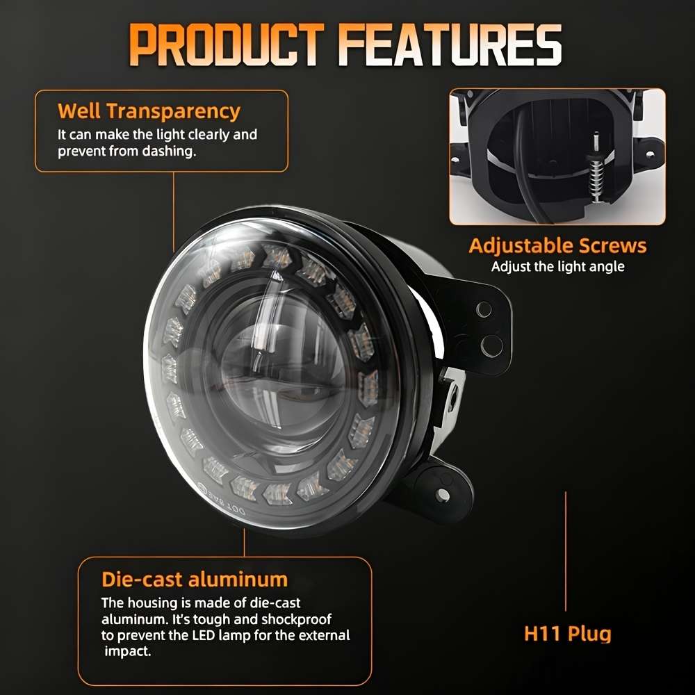 Car Lights Quantity 2Pcs Fog Light