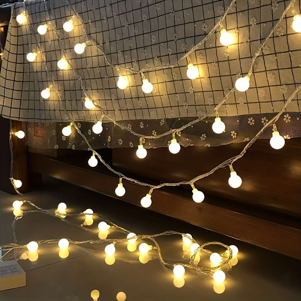 String Lights Color Warm Light Size19.7Ft 40Led