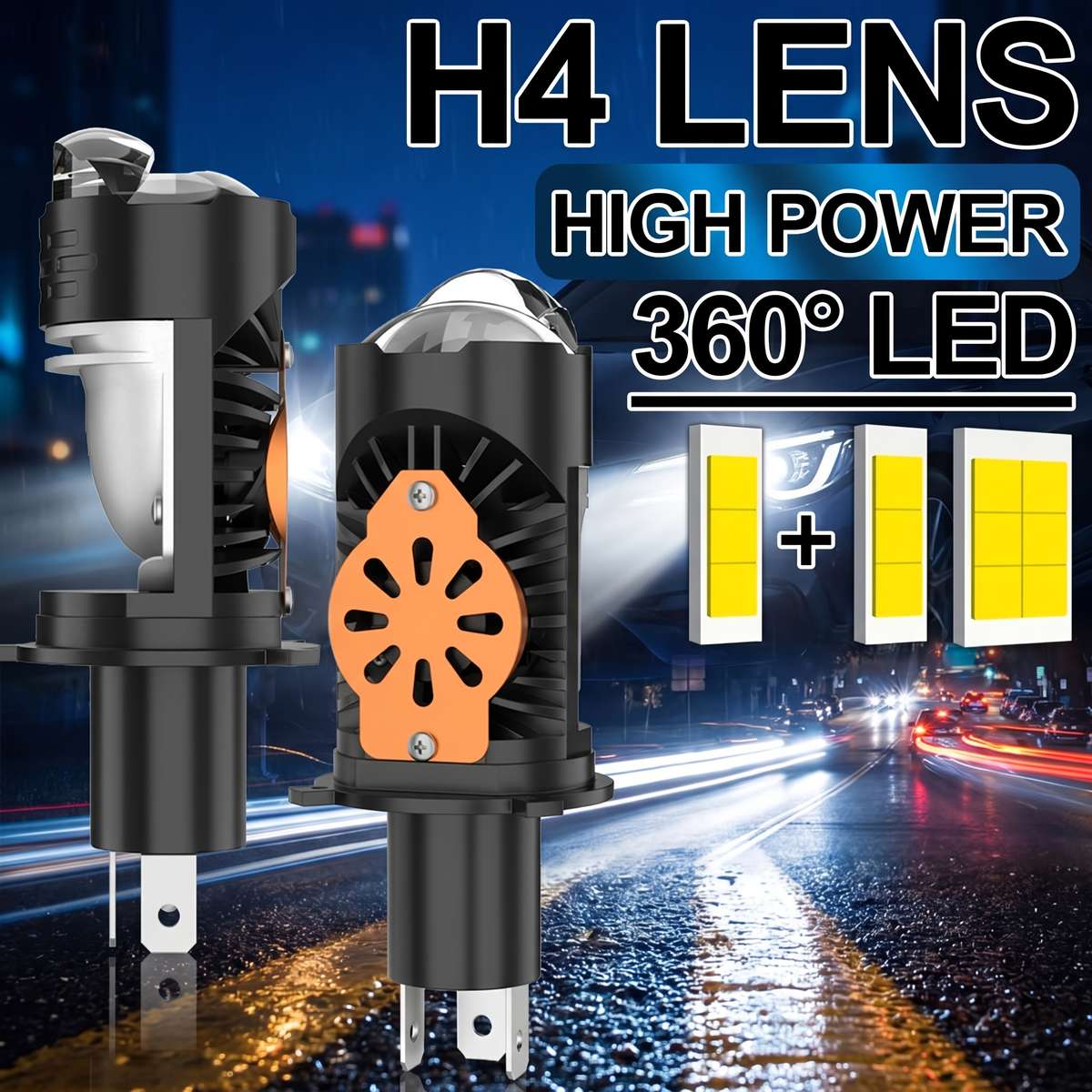 Car Lights Model H4 Quantity 2Pcs