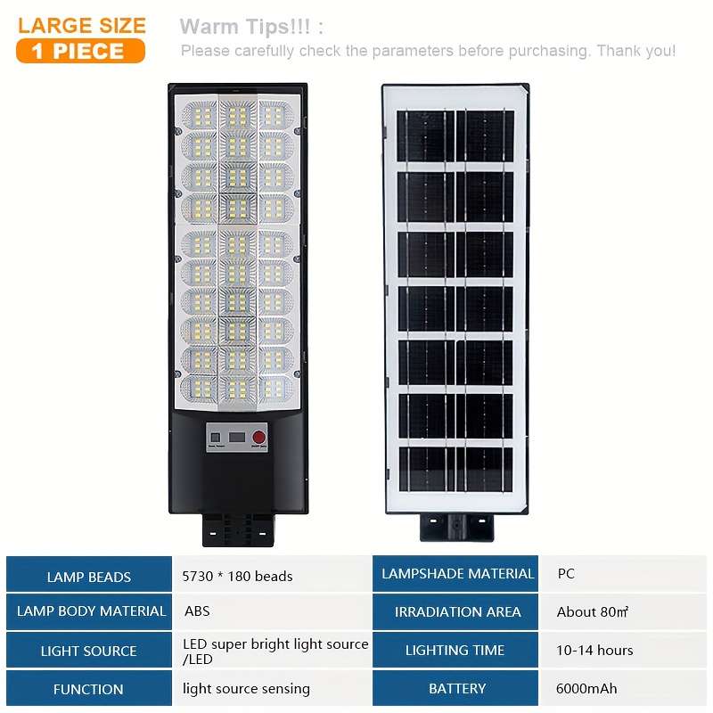 QM-108LED-2000 2pcs Outdoor Solar Light